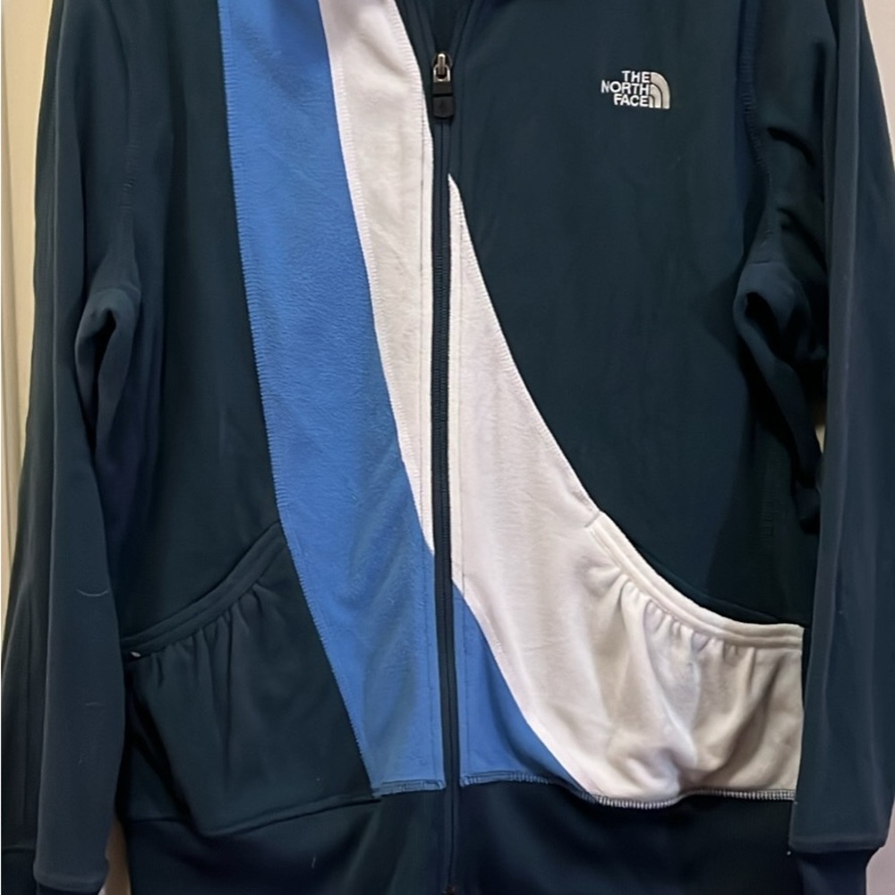 North Face fleece track jacket